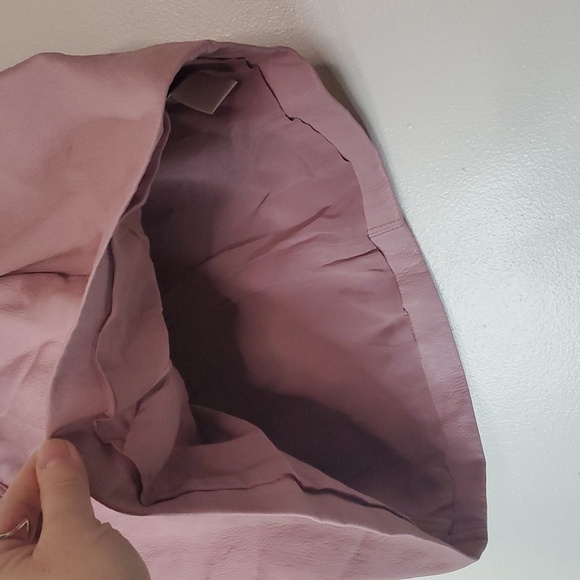 NWT Free People Payton Faux Leather Paperbag Mini Skirt Size 4 Mauve Swoon - Picture 4 of 13